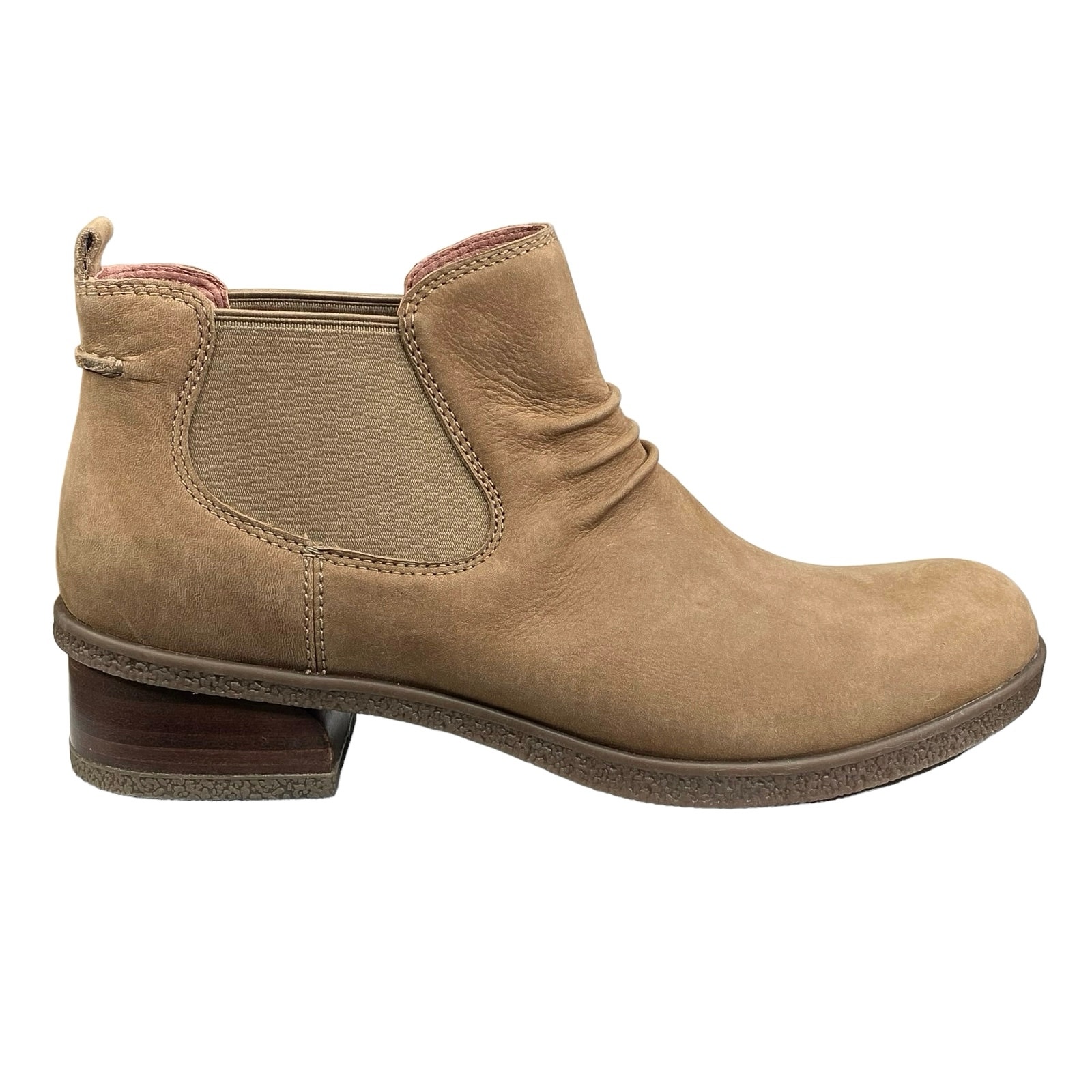 Dansko Women’s Bea Tan Suede Waterproof Ankle Boot Size 37 Us 6.5/7